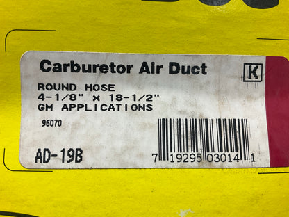 Perfect Parts AD-19B Carburetor Air Duct (4-1/8'' Round) 18-1/2'' Long