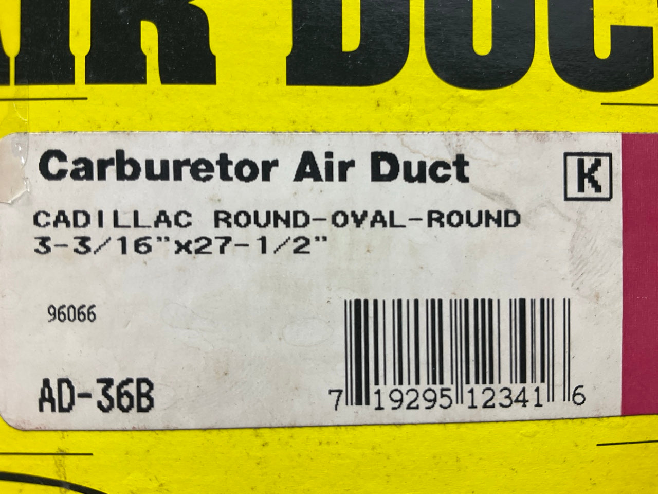 Perfect Parts AD-36B Carburetor Air Duct (3/16'' Round X Oval X 3/16'' Round)