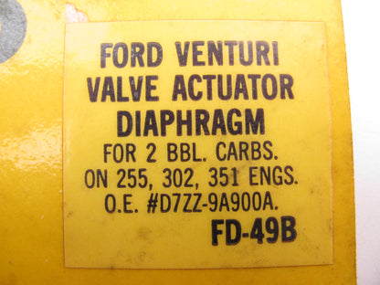 Perfect Parts FD49B Venturi Valve Diaphragm For 2BBL Carbs On Ford 255 302 351