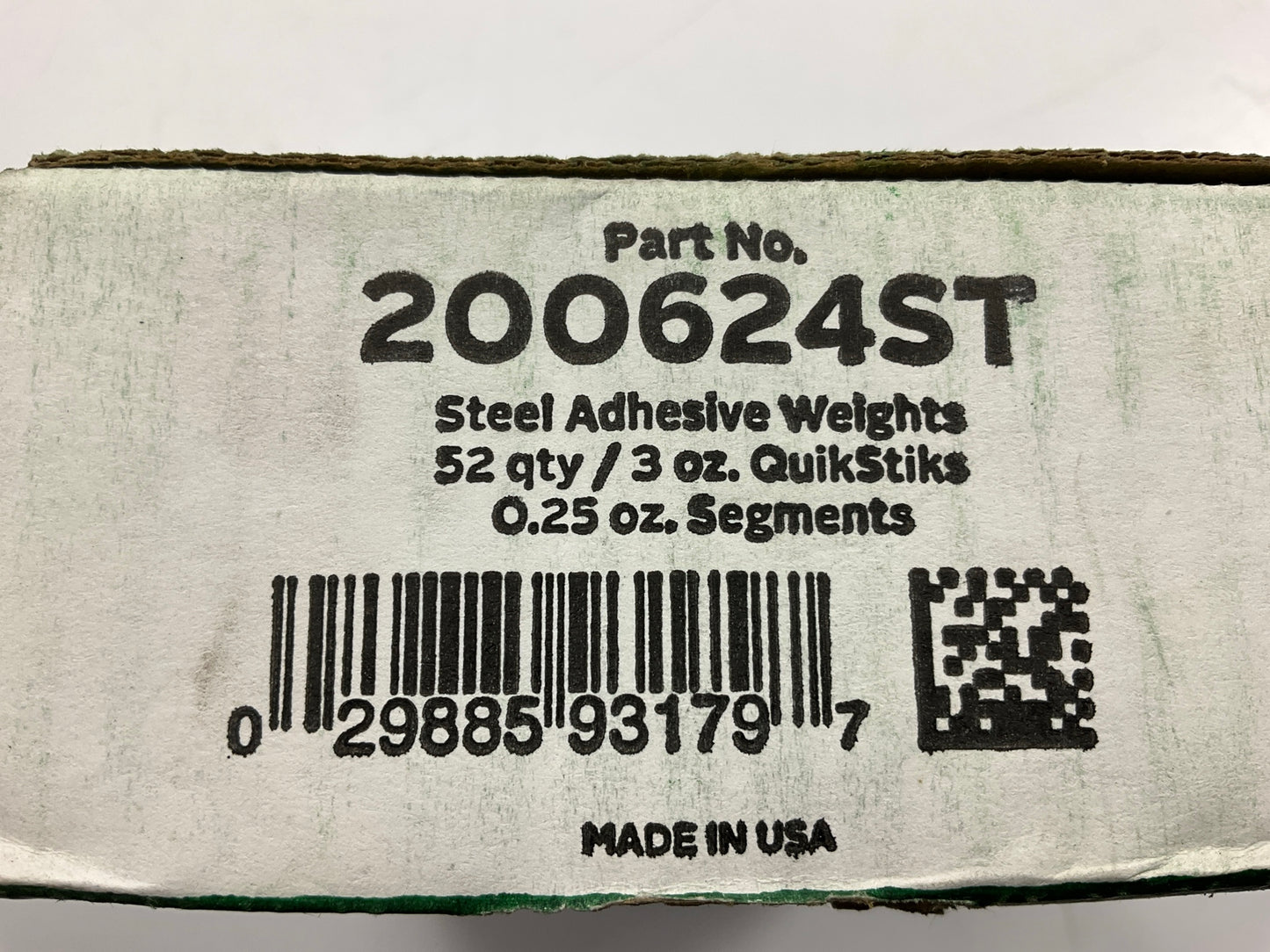 Adhesive Wheel Weights .25 Oz Each Segment - Box Of 52 Pcs
