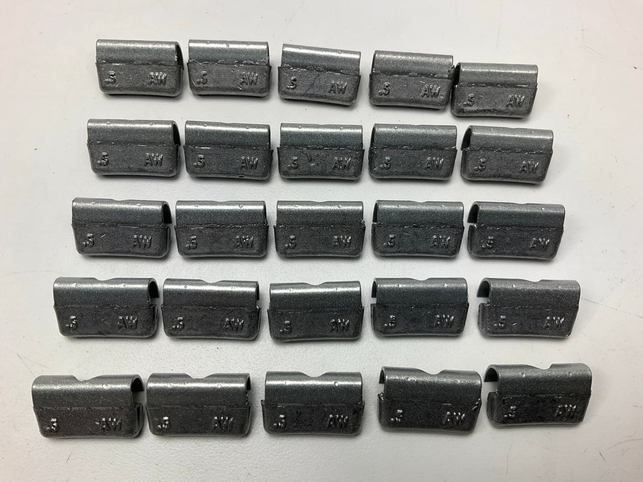 Perfect Wheel Weights AW050N Wheel Weights .50 Oz - Box Of 25 Pcs