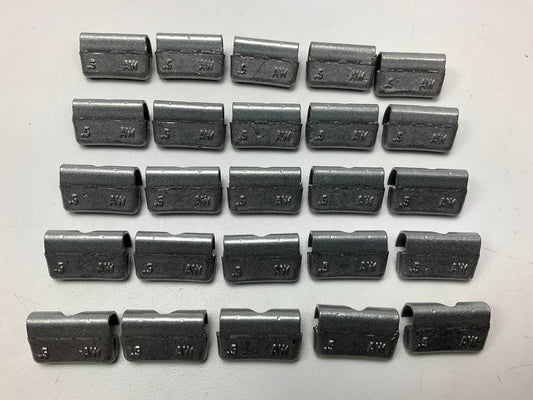 Perfect Wheel Weights AW050N Wheel Weights .50 Oz - Box Of 25 Pcs