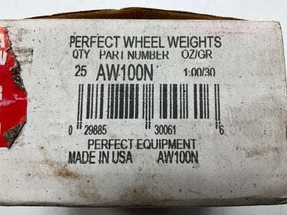 (25) Perfect Wheel Weights AW100N Lead Coated Clip On Wheel Weights, 1.00oz