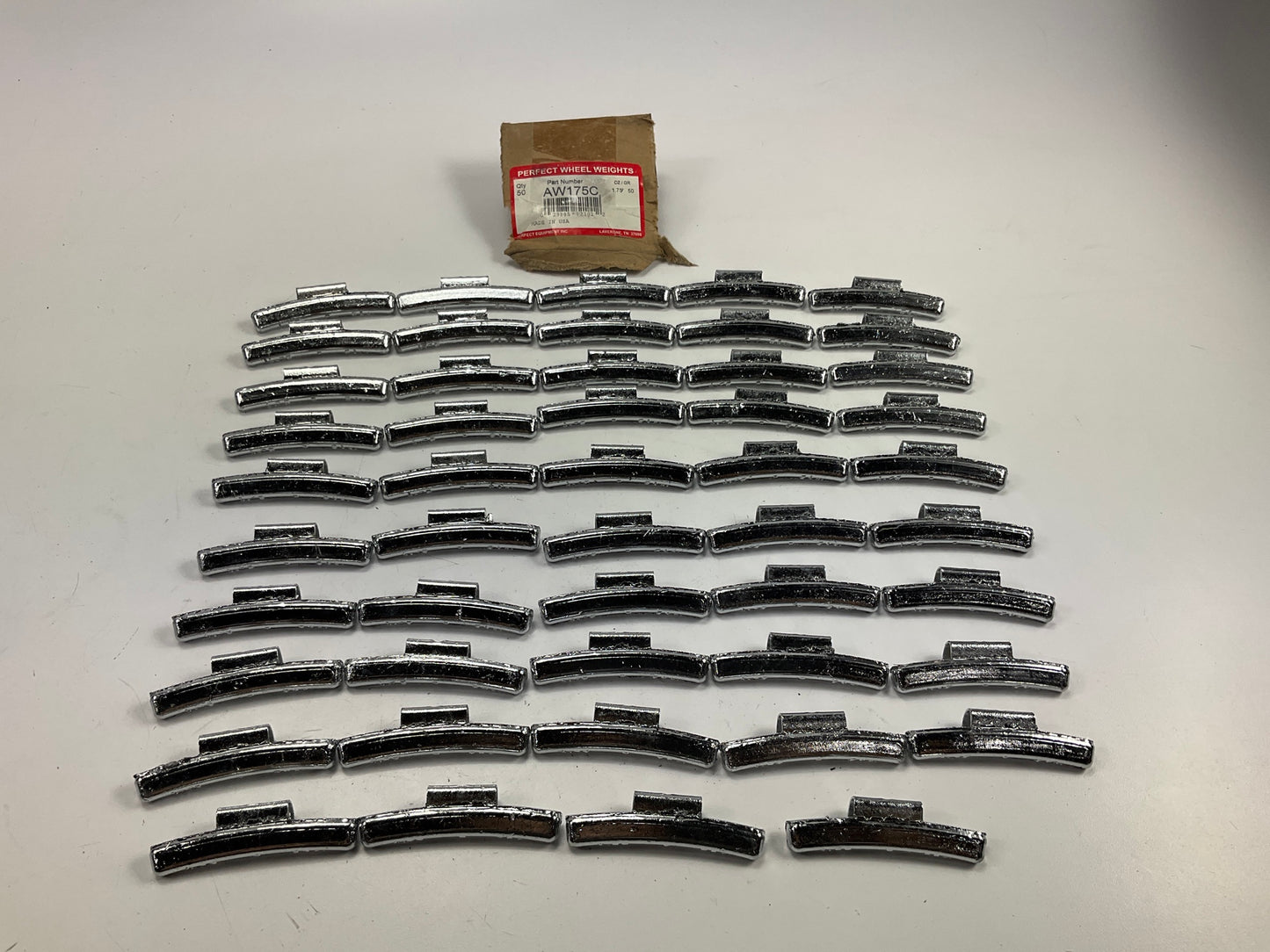 (49) Perfect Wheel Weights AW175C Chrome Clip On Wheel Weights, 1.75oz
