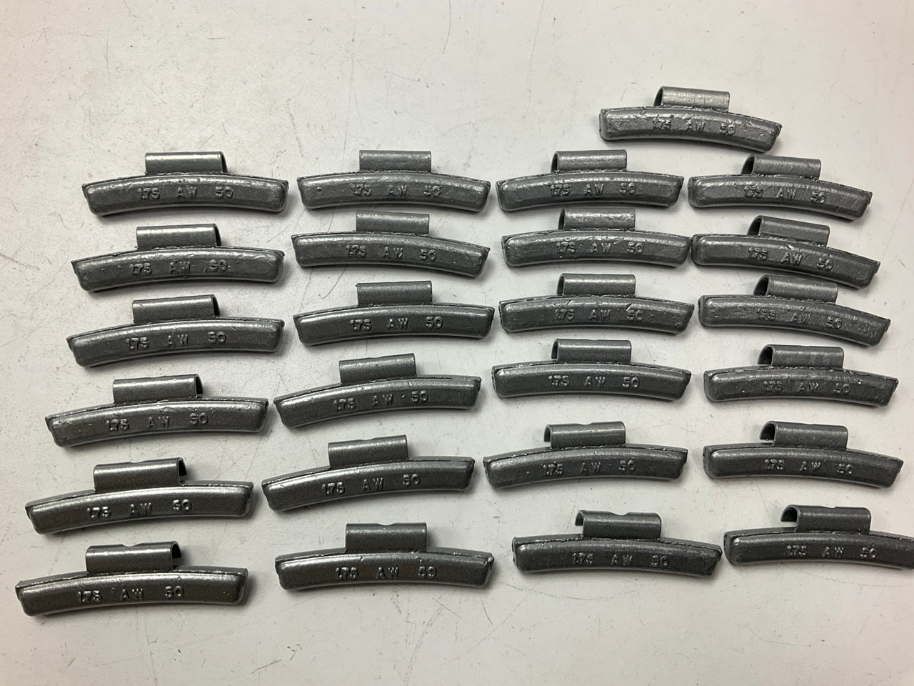 (25) Perfect Wheel Weights AW175N Lead Coated Clip On Wheel Weights, 1.75oz