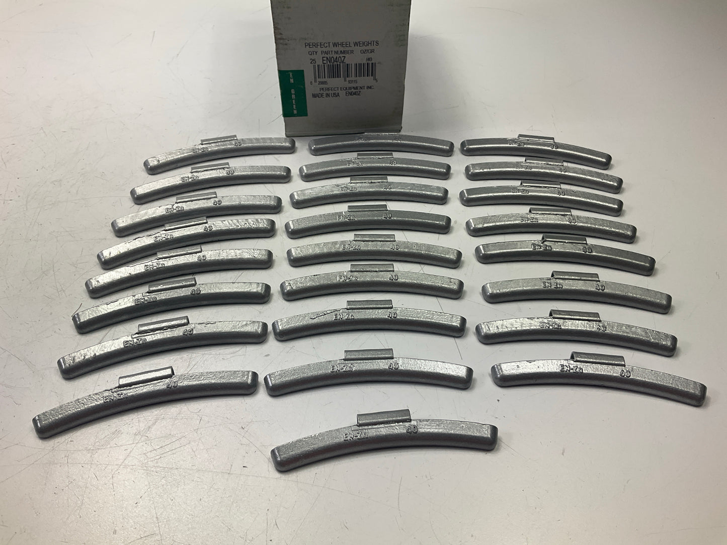 (25) Perfect Wheel Weights AW175Z Zinc Coated Clip On Wheel Weights, 1.75oz