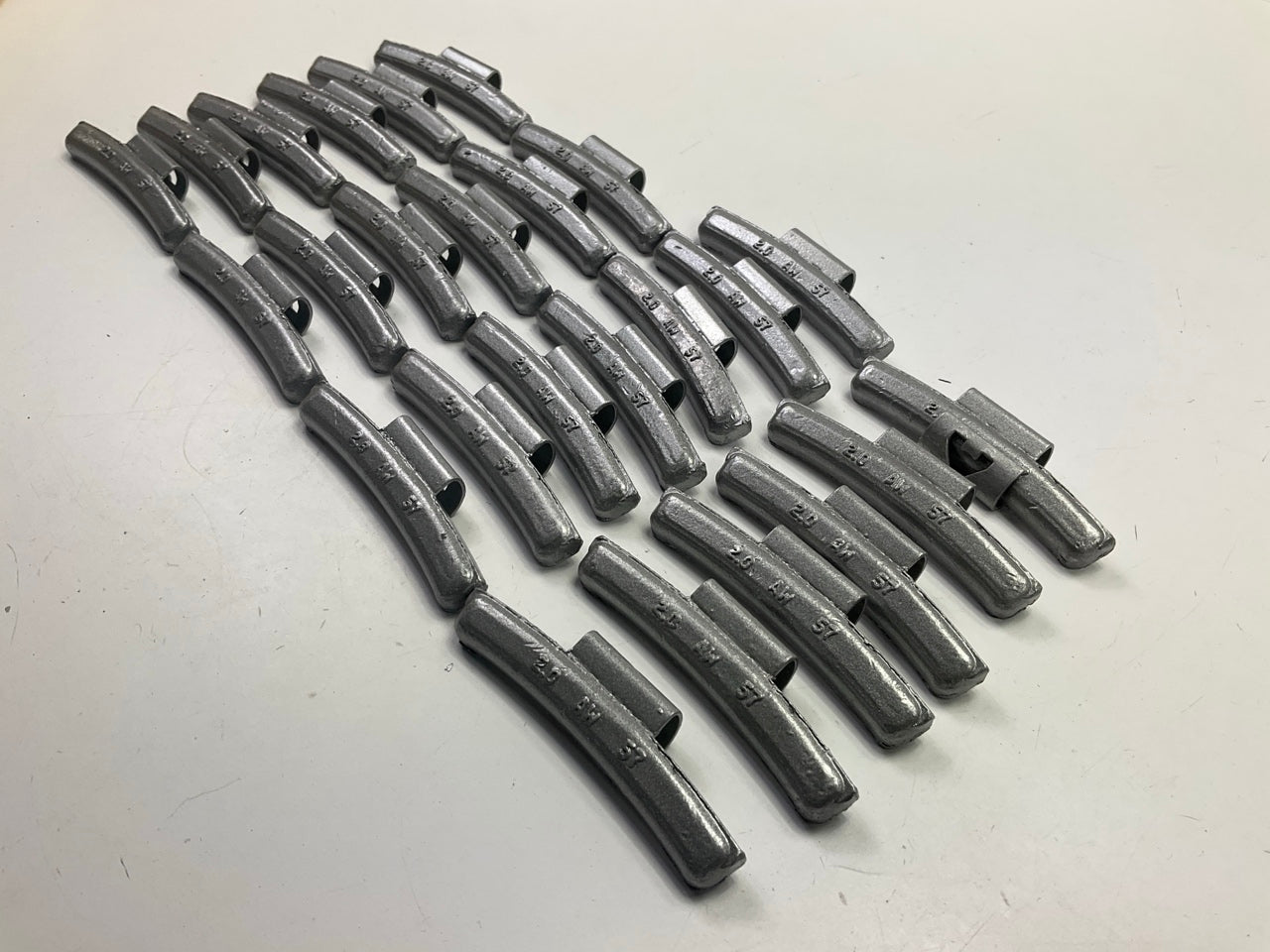 (25) Perfect Wheel Weights AW200N Lead Coated Clip On Wheel Weights, 2.00oz