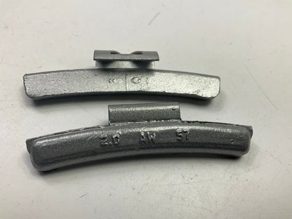 (25) Perfect Wheel Weights AW200N Lead Coated Clip On Wheel Weights, 2.00oz