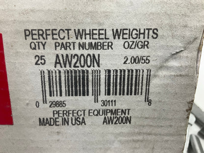 (25) Perfect Wheel Weights AW200N Lead Coated Clip On Wheel Weights, 2.00oz