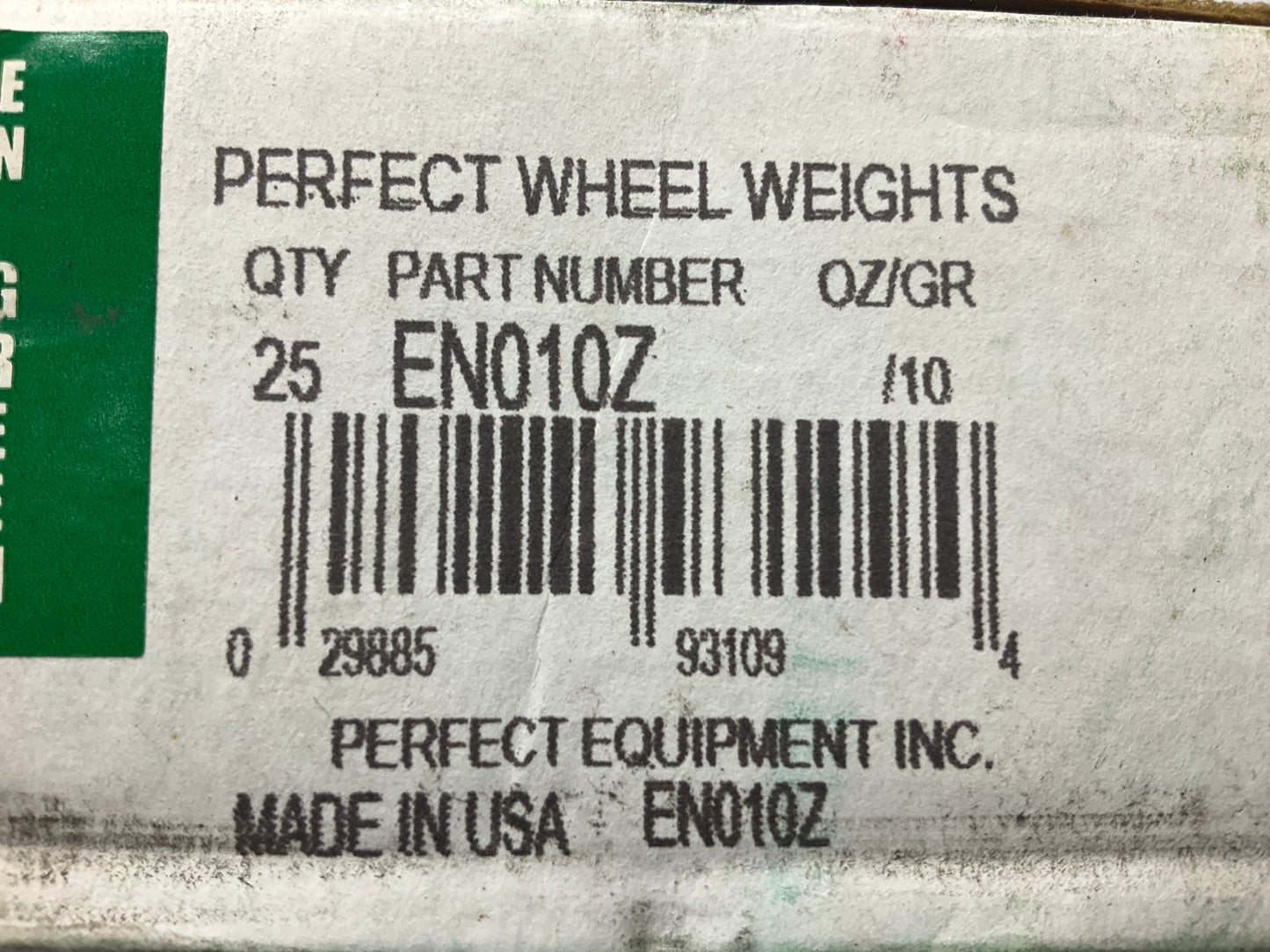 (25) Perfect Wheel Weights EN010Z Zinc Coated Clip On Wheel Weights, 10g
