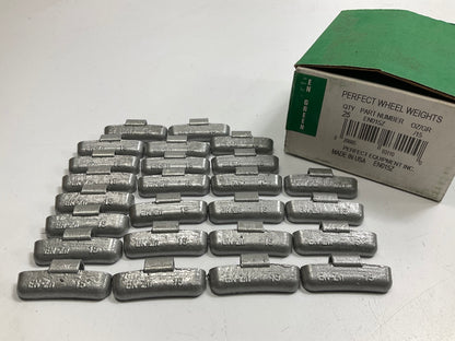 (25) Perfect Wheel Weights EN015Z Zinc Coated Clip On Wheel Weights, 15g