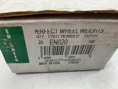 (25) Perfect Wheel Weights EN020 Lead Coated Clip On Wheel Weights, 20g