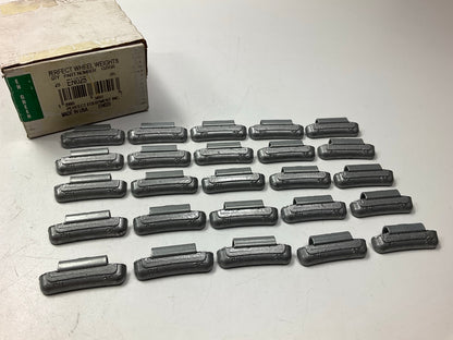 (25) Perfect Wheel Weights EN025 Lead Coated Clip On Wheel Weights, 25g