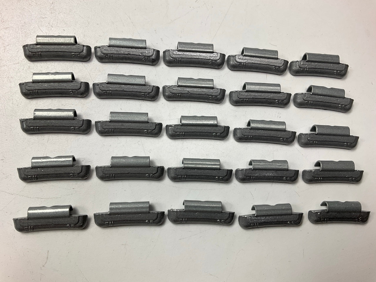 (25) Perfect Wheel Weights EN025 Lead Coated Clip On Wheel Weights, 25g