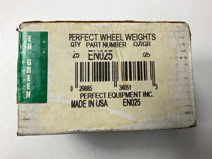(25) Perfect Wheel Weights EN025 Lead Coated Clip On Wheel Weights, 25g