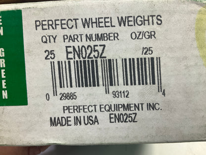 (25) Perfect Wheel Weights EN025Z EN Type Clip On Wheel Weight Zinc Coated, 25g.