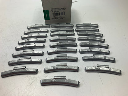 (25) Perfect Wheel Weights EN030Z EN Type Clip On Wheel Weight Zinc Coated, 30g.