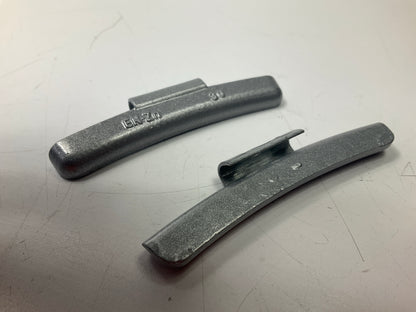 (25) Perfect Wheel Weights EN030Z EN Type Clip On Wheel Weight Zinc Coated, 30g.