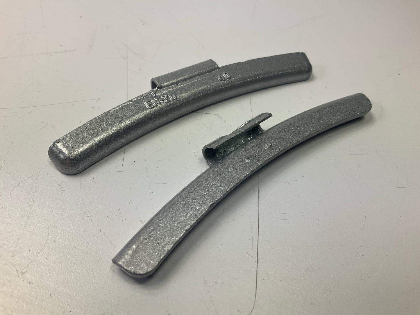 (25) Perfect Wheel Weights EN040Z EN Type Clip On Wheel Weight Zinc Coated, 40g.