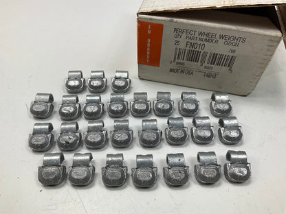 Perfect Wheel Weights FN010 Wheel Weights 10 Gr - Box Of 25 Pcs