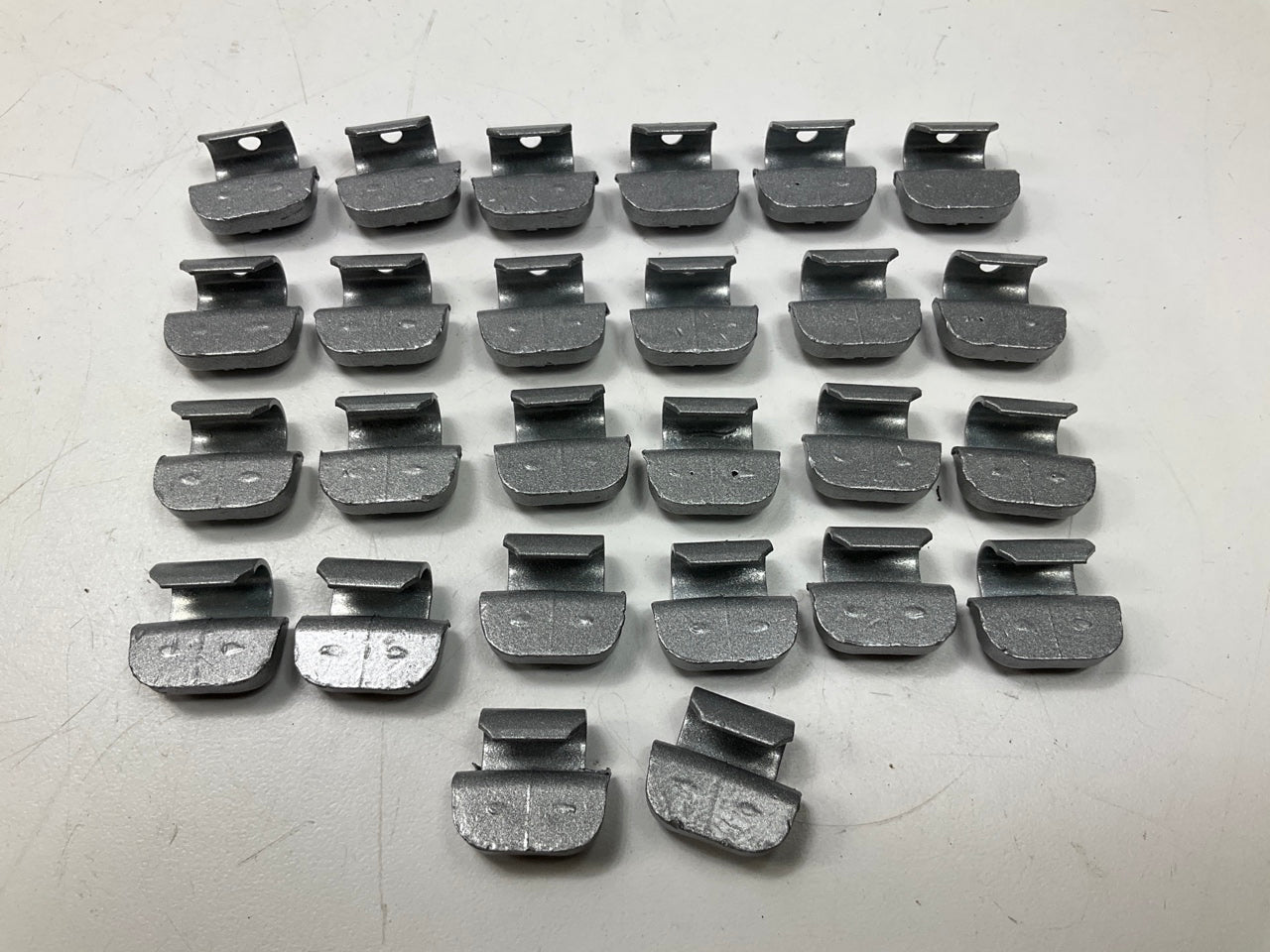 (25) Perfect Wheel Weights FN015 Lead Coated Clip On Wheel Weights, 15g