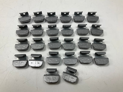 (25) Perfect Wheel Weights FN015 Lead Coated Clip On Wheel Weights, 15g
