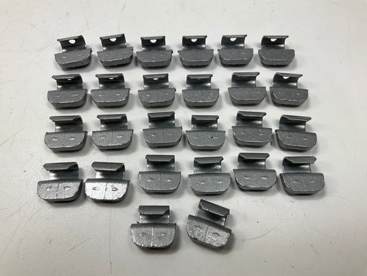 (25) Perfect Wheel Weights FN015 Lead Coated Clip On Wheel Weights, 15g