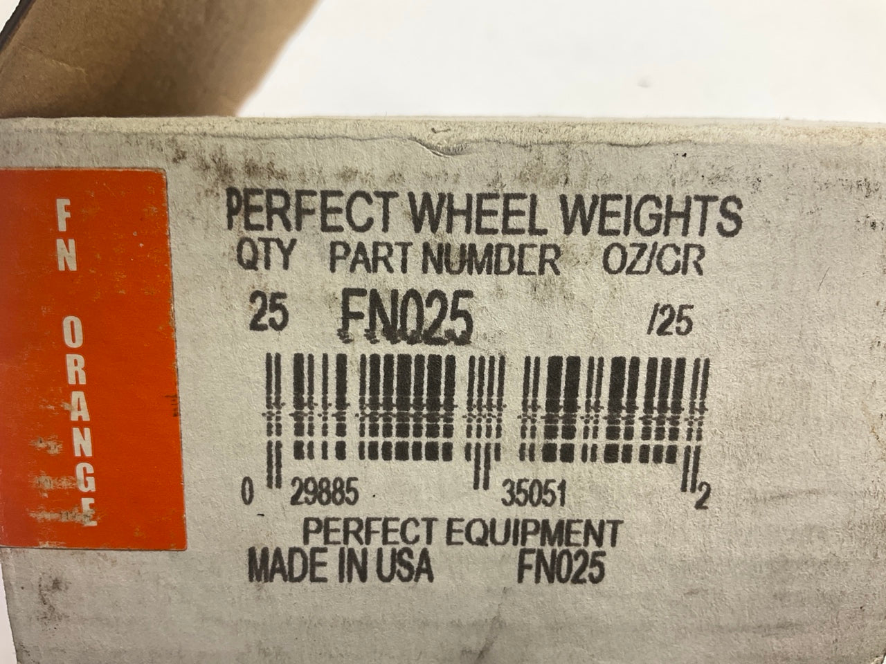 (25) Perfect Wheel Weights FN025 Lead Coated Clip On Wheel Weights, 25g