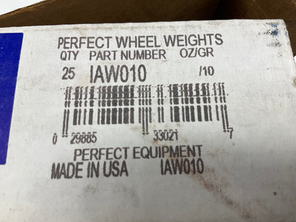 Perfect IAW010 Wheel Weights Coated For Alloy Wheels, 10 Gram - Box Of 25