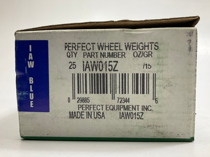 (25) Perfect Wheel Weights IAW015Z Zinc Coated Clip On Wheel Weights, 15g