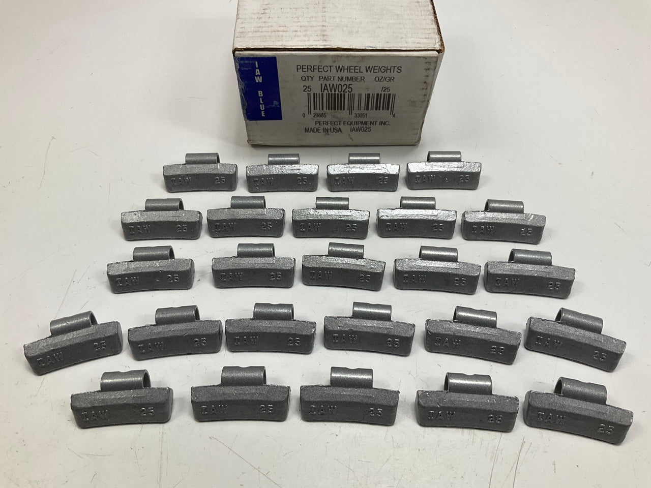 Perfect Wheel Weights IAW025 Wheel Weights .25 Oz - Box Of 25 Pcs