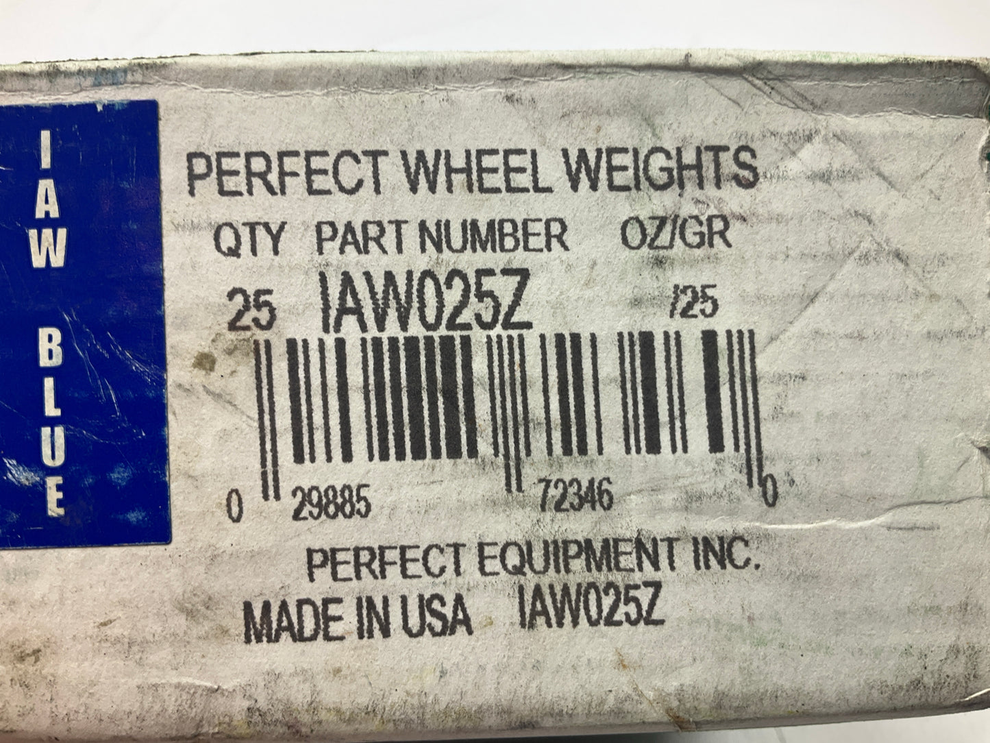 (25) Perfect Wheel Weights IAW025Z Zinc Coated Clip On Wheel Weights, 25g