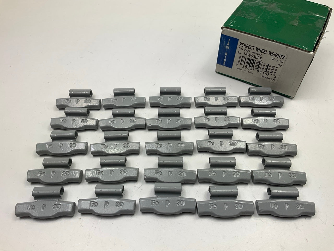 Perfect Wheel Weights IAW030FE Wheel Weights 30 Grams - Box Of 25