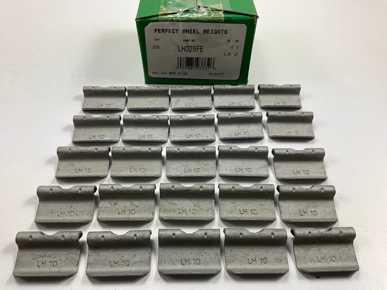 Perfect Wheel Weights LH025FE Wheel Weights .25 Oz Each - 25 Pcs Total