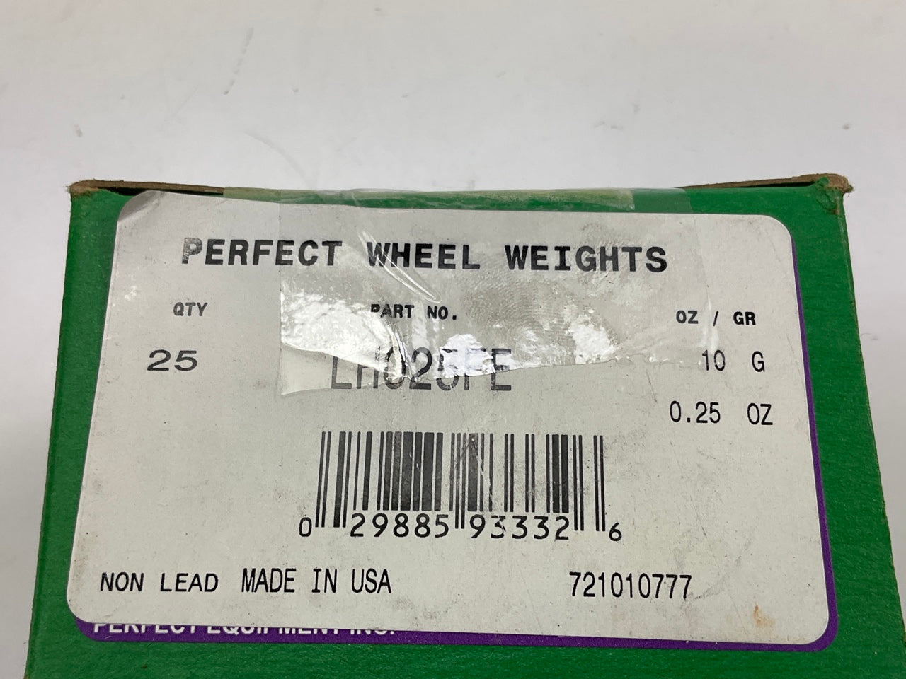 Perfect Wheel Weights LH025FE Wheel Weights .25 Oz Each - 25 Pcs Total
