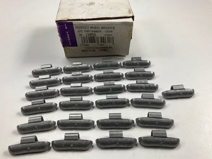 (25) Perfect Wheel Weights LH050 Lead Coated Clip On Wheel Weights, 0.50oz
