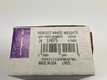 Perfect Wheel Weights LH075 Wheel Weights 0.75 Oz - Box Of 25