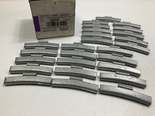Perfect Wheel Weights LH200FE Wheel Weights 2 Oz - Box Of 25 Pcs