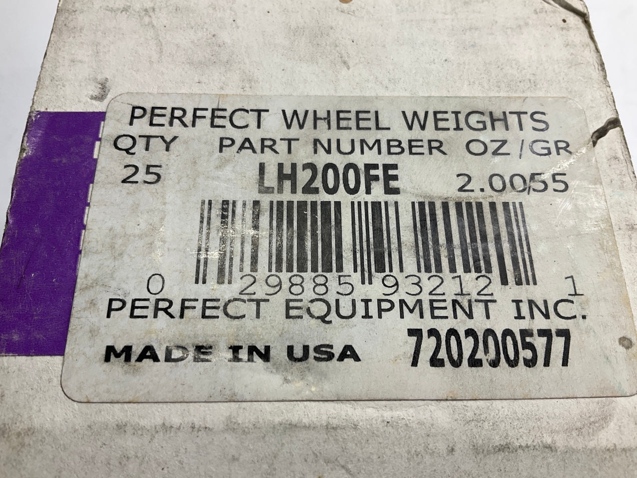 Perfect Wheel Weights LH200FE Wheel Weights 2 Oz - Box Of 25 Pcs
