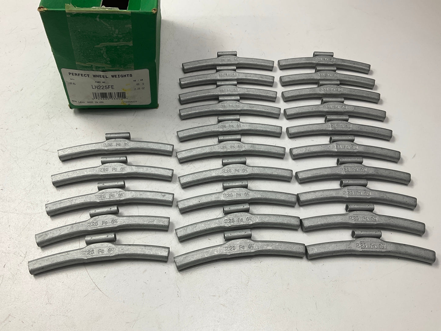 Perfect Wheel Weights LH225FE Wheel Weights 2.25 Oz - Box Of 25 Pcs
