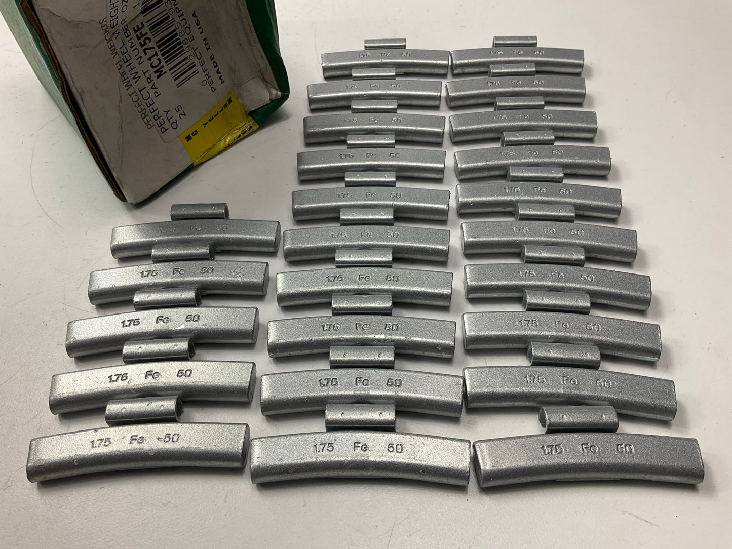 Perfect Wheel Weights MC175FE Wheel Weights 1.75 Oz - Box Of 25 Pcs