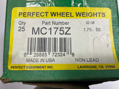 (25) Perfect Wheel Weights MC175Z Coated Zinc Wheel Weights, 1.75 Oz