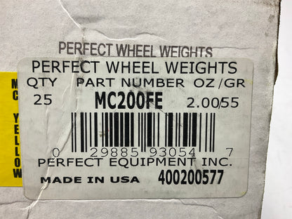 Perfect Wheel Weights MC200FE Wheel Weights 2 Oz - 25 Pcs