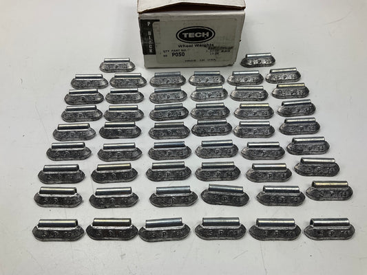 Perfect Wheel Weights P050 P Style Uncoated Lead Wheel Weight 0.50oz - Box Of 50