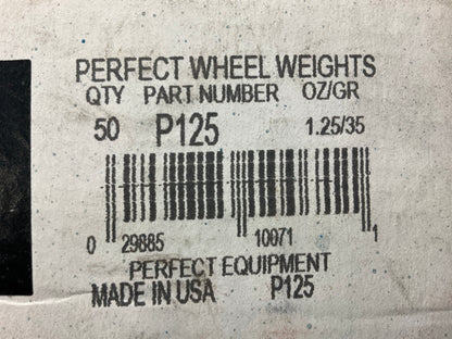 Perfect Wheel Weights P125 Wheel Weights 1.25 Oz - Box Of 49 Pcs