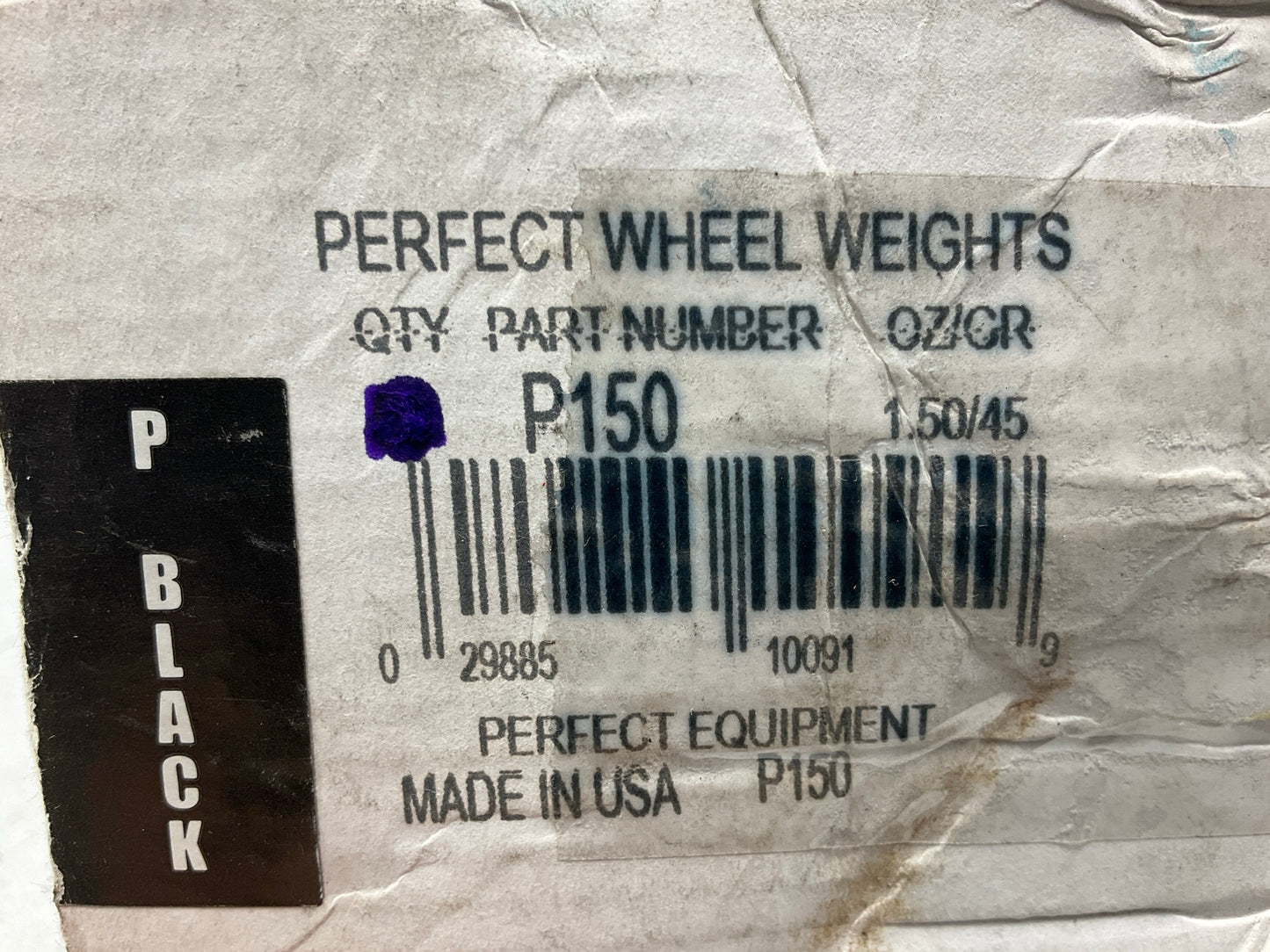 Perfect Wheel Weights P150 Wheel Weights 1.50 Oz - Box Of 34