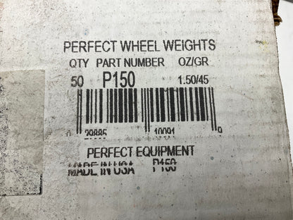 Perfect Wheel Weights P150 Uncoated Lead Wheel Weight 1.50 Oz - Box Of 25