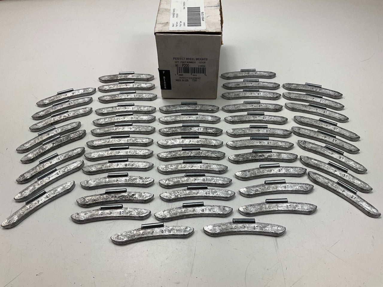 Perfect Wheel Weights P200 Wheel Weights - 2 Oz / 55 Grams - Pack Of 50 Weights