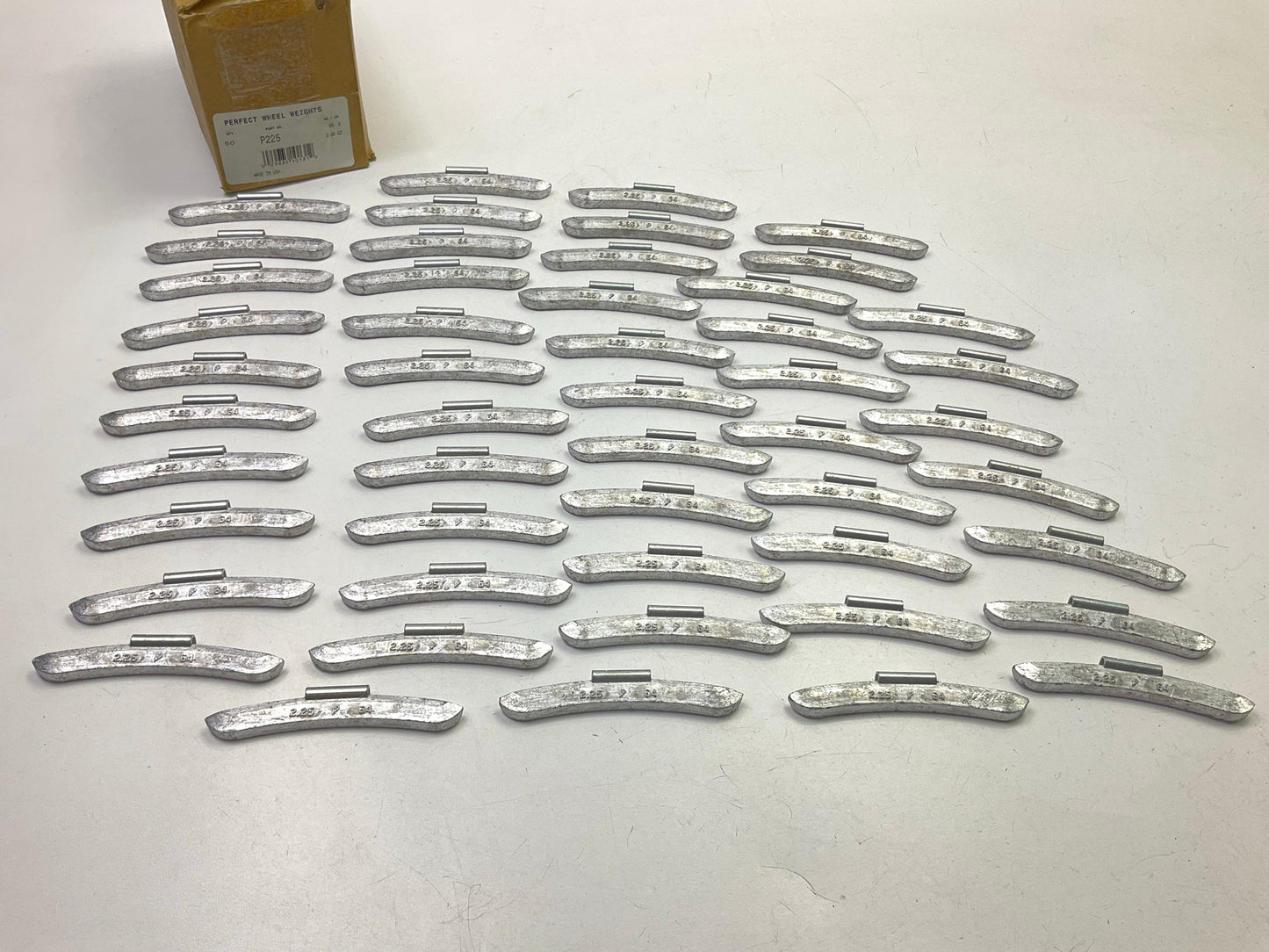 Perfect Wheel Weights P225 Wheel Balancing Weights 2.25 Oz Each - Box Of 25