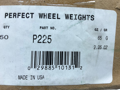 Perfect Wheel Weights P225 Wheel Balancing Weights 2.25 Oz Each - Box Of 25